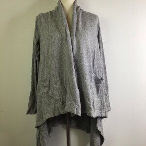 NWOT LOGO Brushed Rib Knit Duster Cardigan in Grey | Size S